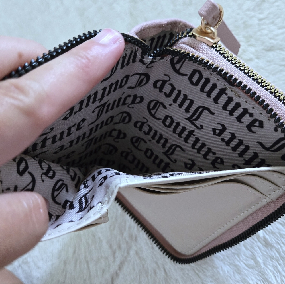 Juicy🍊 Couture "Retro Vibe" Double✌️ Medium Zip Around Wallet - NWT - Picture 11 of 16
